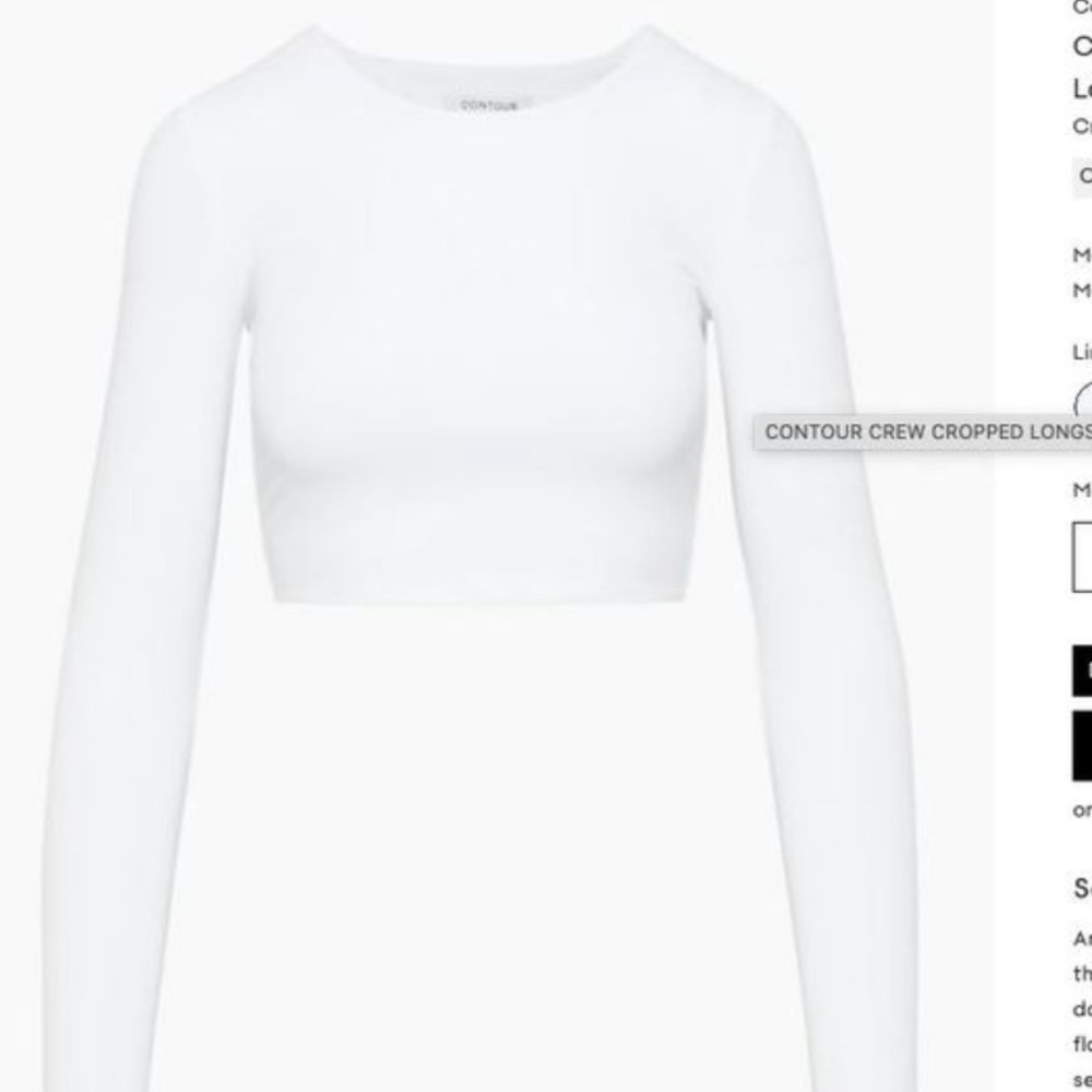 Contour crop top